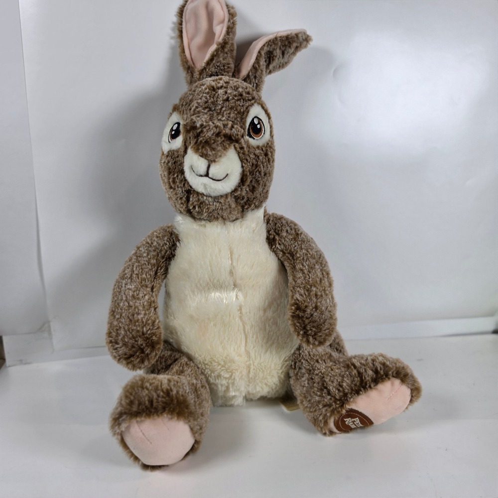 Dan Dee Peter Rabbit Movie Plush Stuffed Animal Brown Bunny 13 Inch